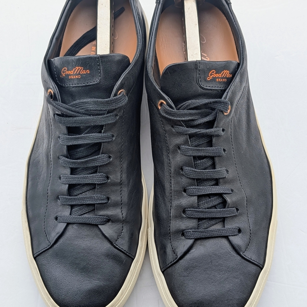 Good Man Brand Black Leather Low-Top Sneakers